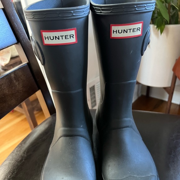 Hunter Shoes Hunter Rain Boots Unisex Dark Gray Worn Only A Few Times Poshmark